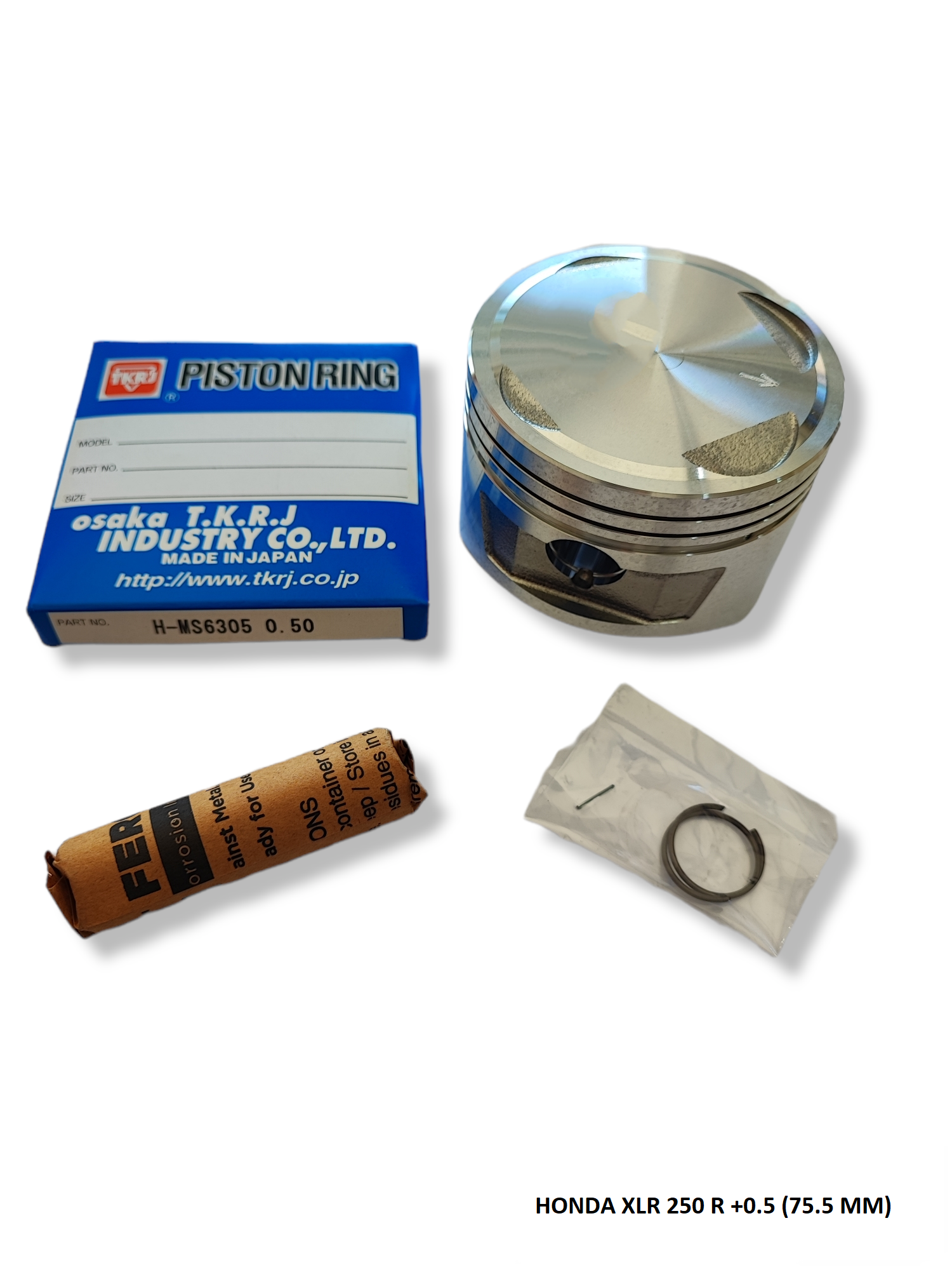 Piston Moto Honda Xlr250r Sobre Medida 0.5 (75.5mm) Japones